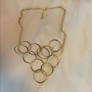 Elegant Gold Circle Necklace